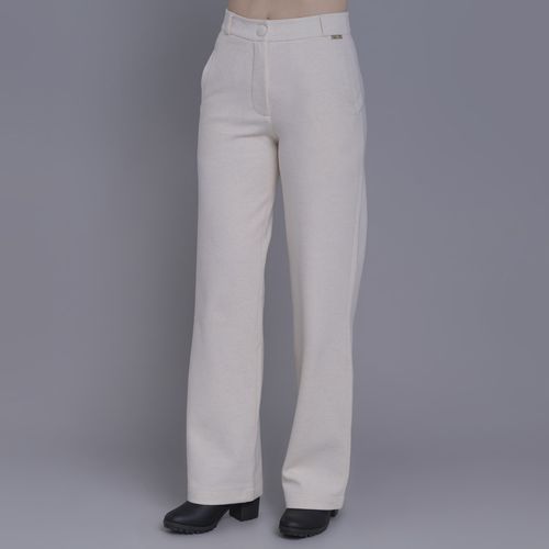 Calça feminina wide malha premium Sibiu