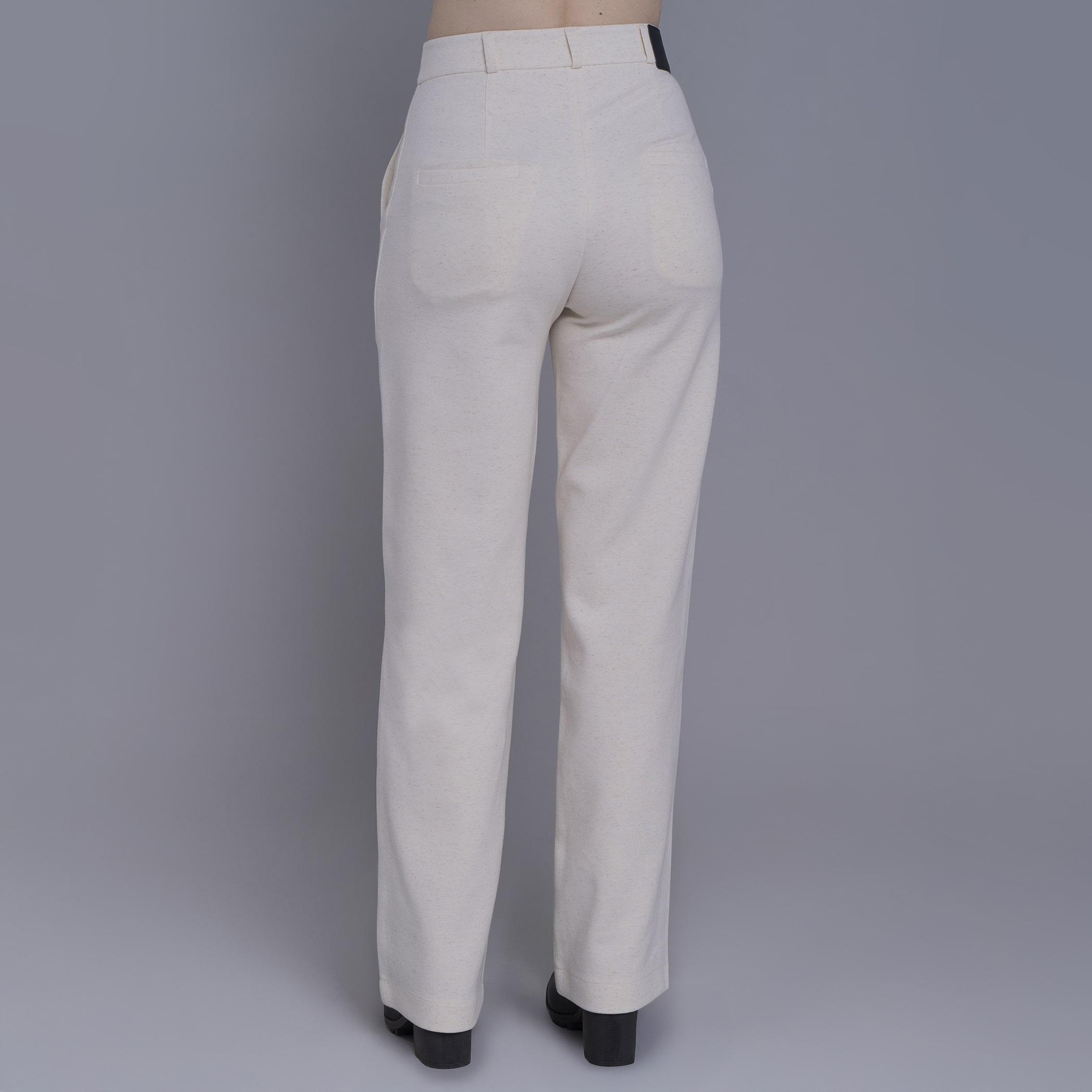 Calça feminina wide malha premium Sibiu