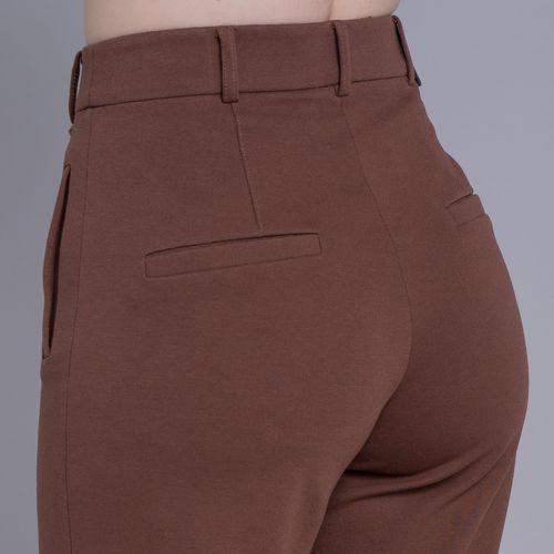 Calça feminina wide malha premium Sibiu