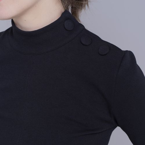 Blusa de malha premium feminina gola alta Yakana