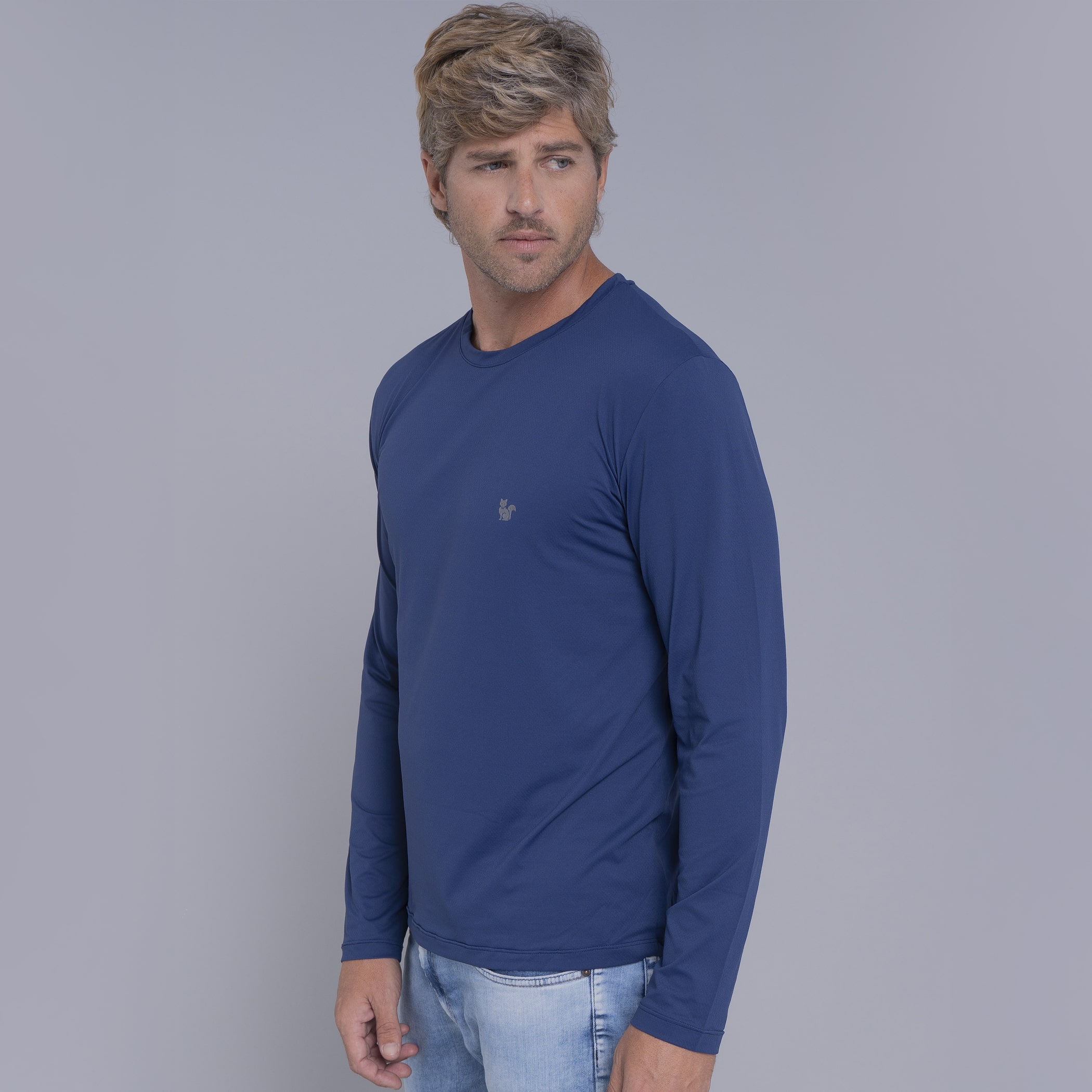 Camiseta Sense Cool proteção UV Masculina Slim Fit - Manga Longa