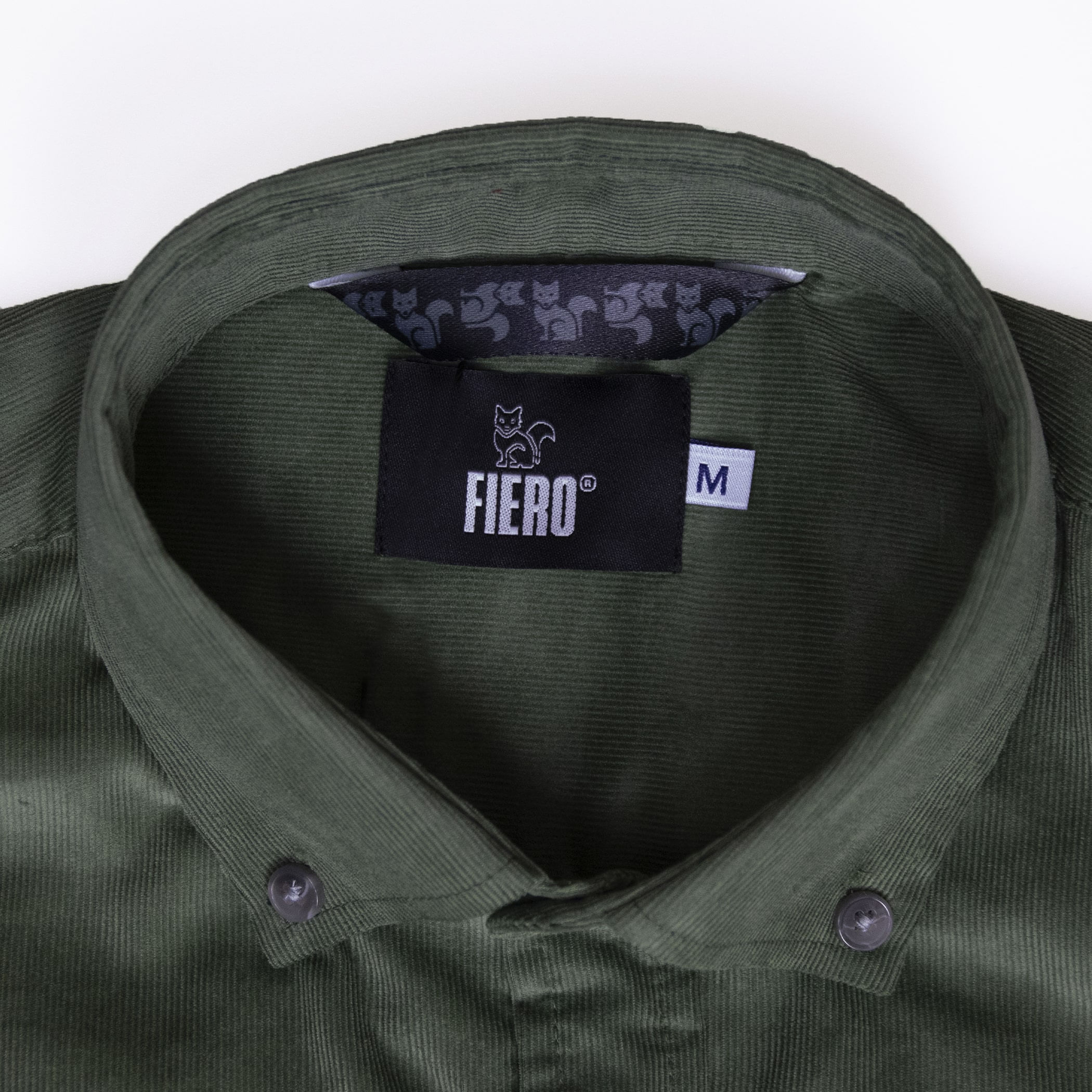 Camisa masculina de veludo Andes