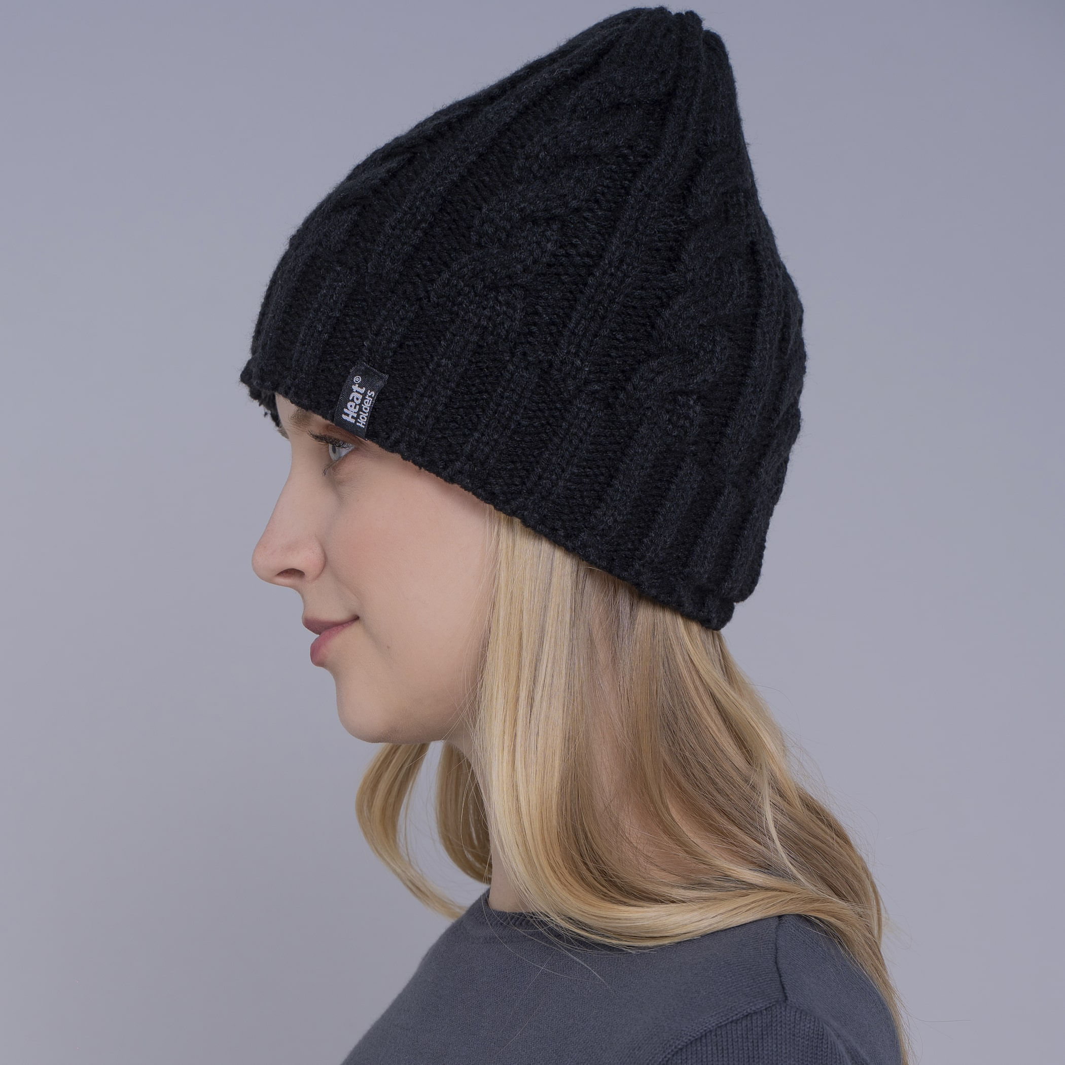Gorro Térmico Feminino em Tricô Heat Holders