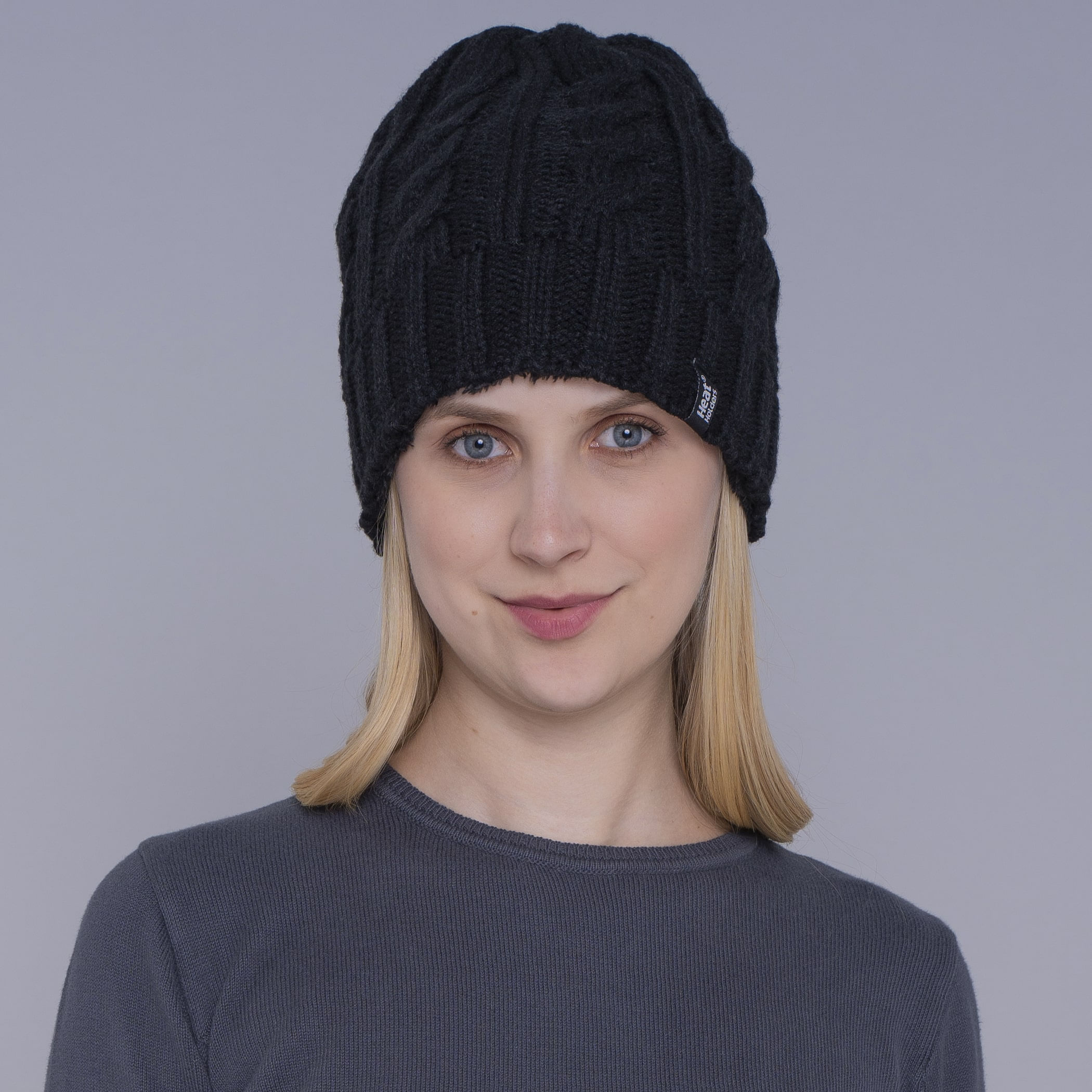 Gorro Térmico Feminino em Tricô Heat Holders