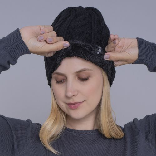 Gorro Térmico Feminino em Tricô Heat Holders
