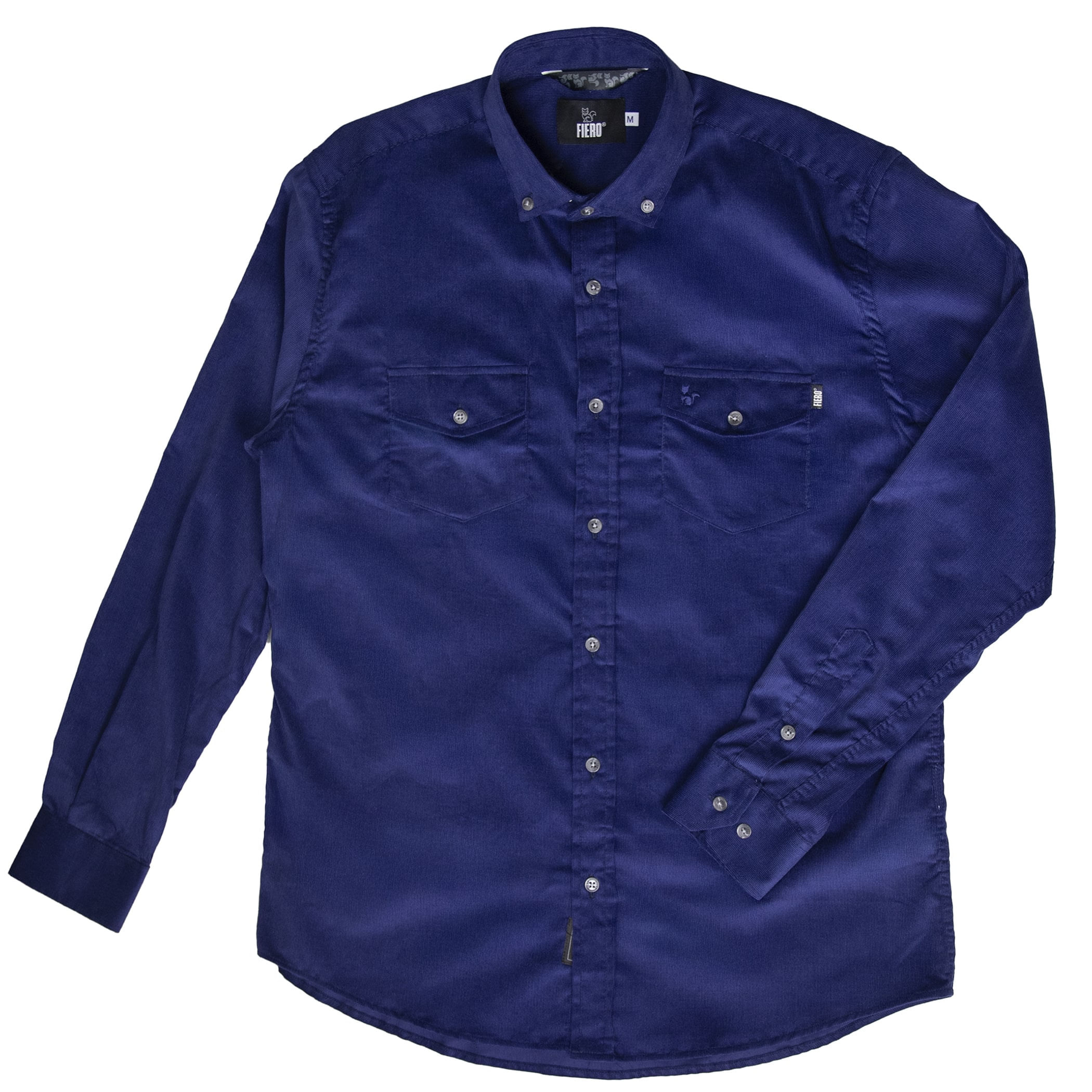 Camisa masculina de veludo Andes