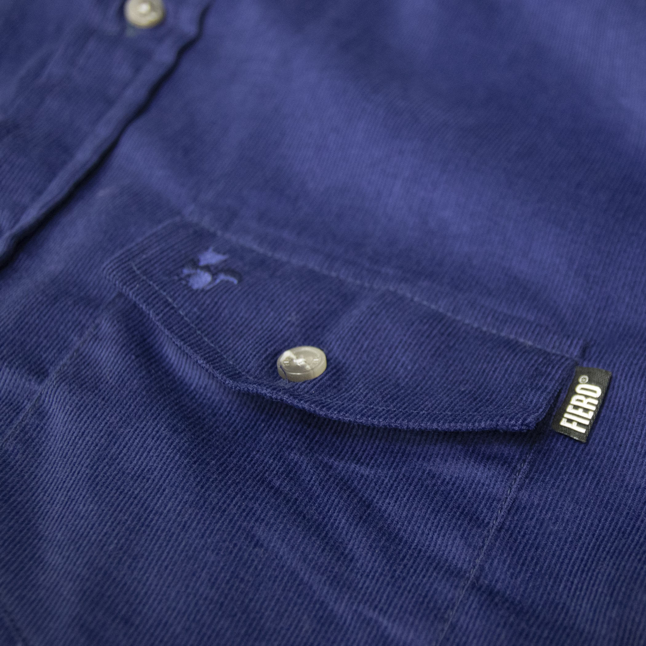 Camisa masculina de veludo Andes