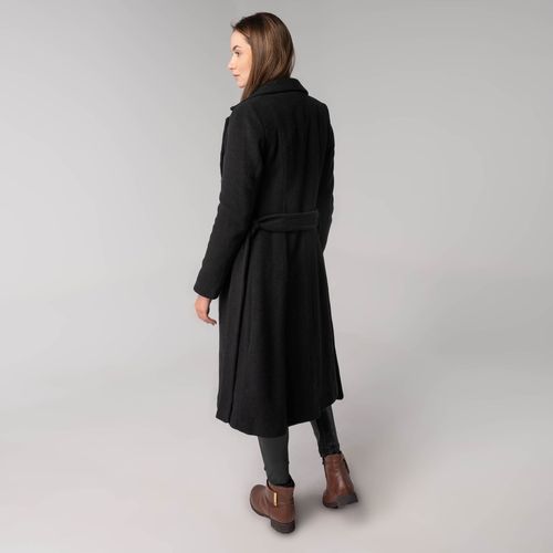 Sobretudo térmico feminino Victória com cinto em lã italiana premium