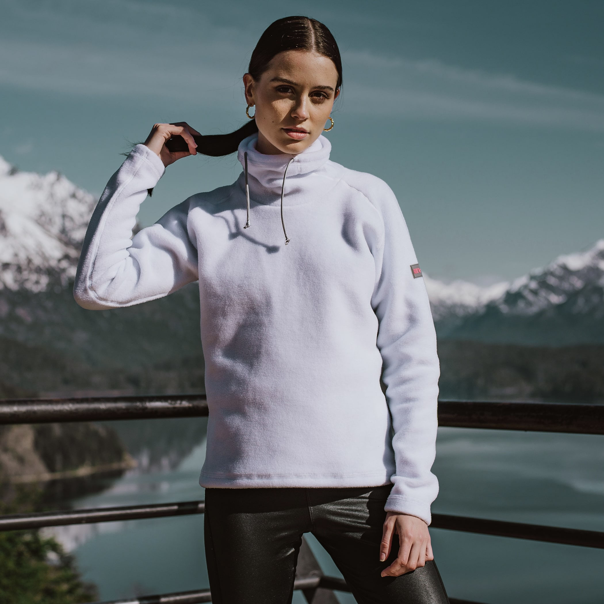 Fleece Térmico Feminino Gola Alta para neve e frio extremo Michigan Power