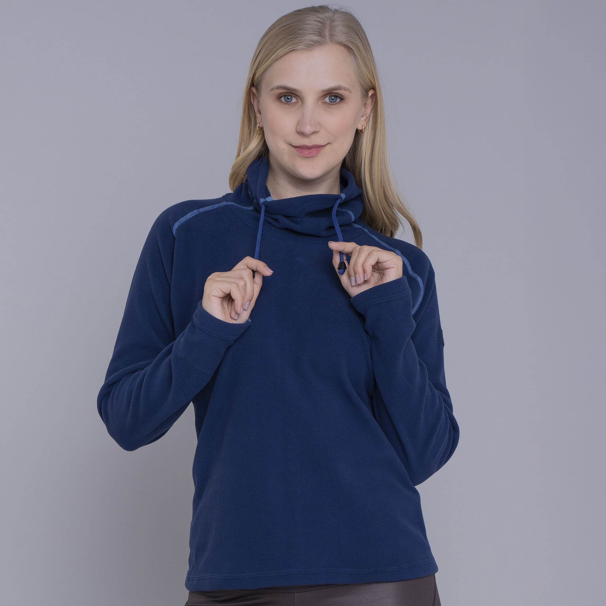 Fleece Térmico Feminino Gola Alta para neve e frio Michigan Lite