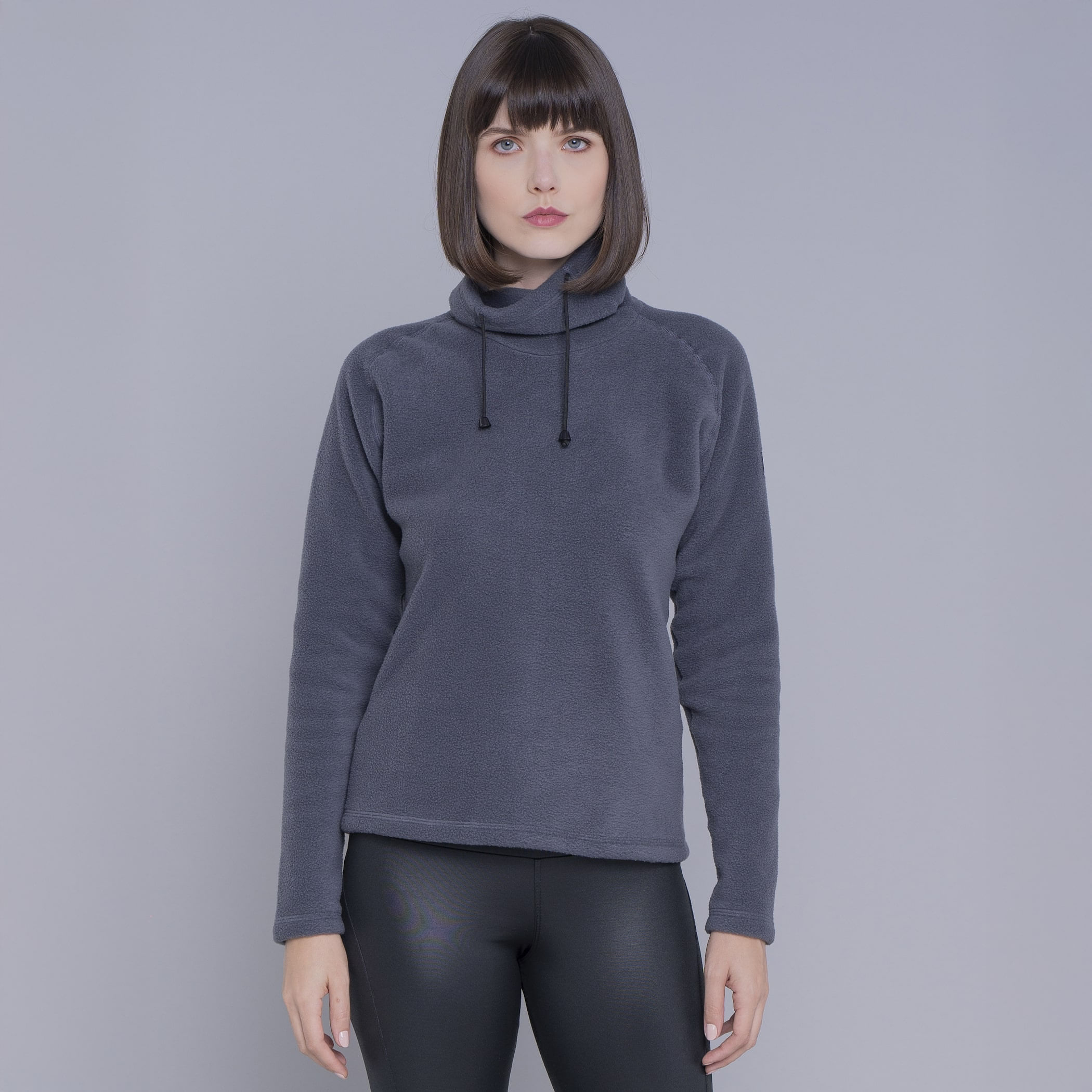 Fleece Térmico Feminino Gola Alta para neve e frio extremo Michigan Power