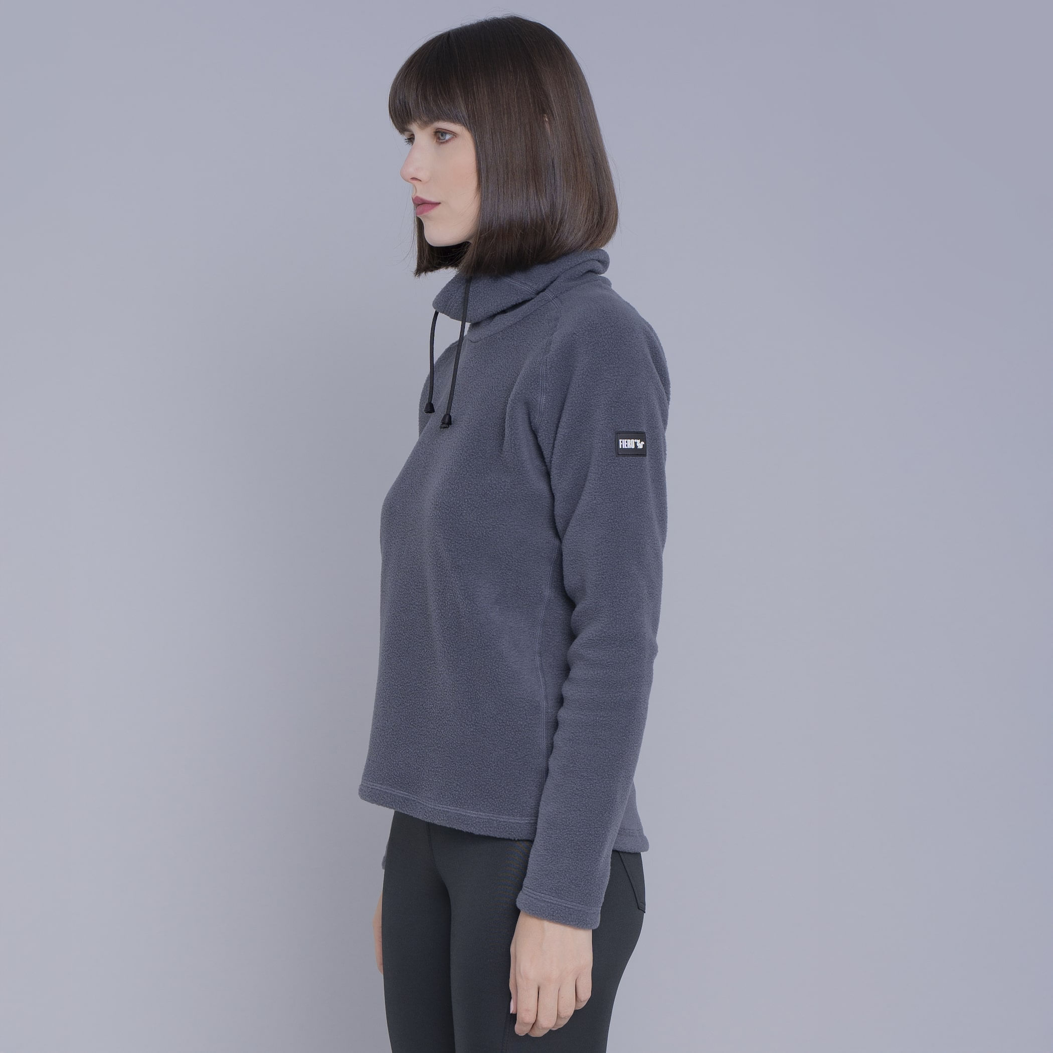 Fleece Térmico Feminino Gola Alta para neve e frio extremo Michigan Power