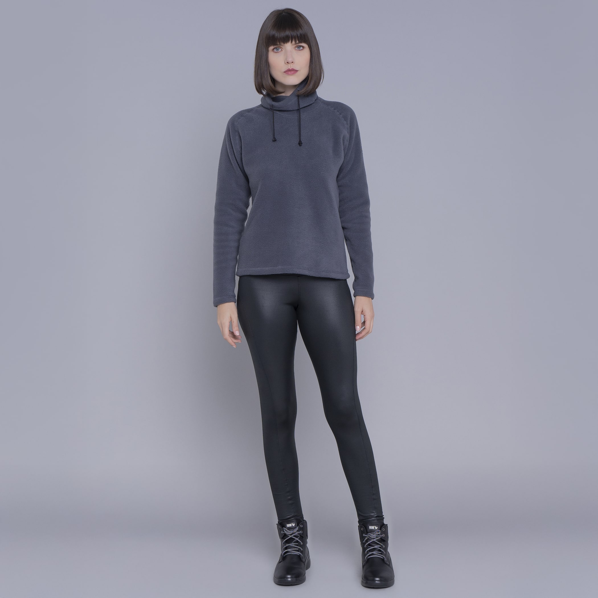 Fleece Térmico Feminino Gola Alta para neve e frio extremo Michigan Power