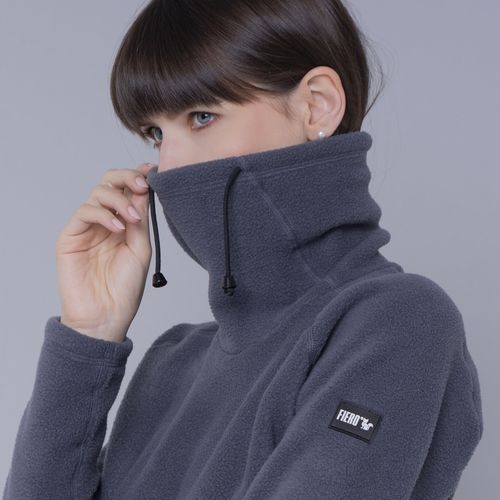 Fleece Térmico Feminino Gola Alta para neve e frio extremo Michigan Power