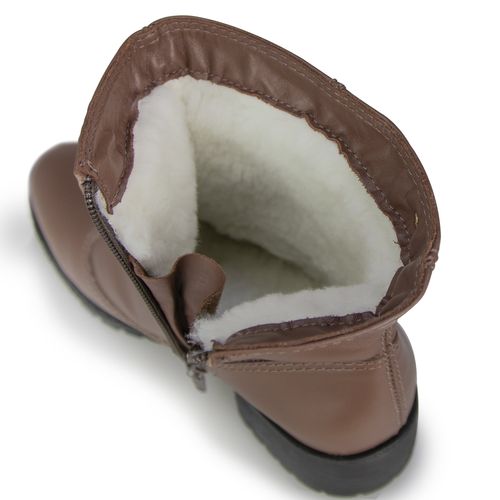 Bota Feminina forrada em Lã Sintética Urban Mount Zipper Ref.:21900