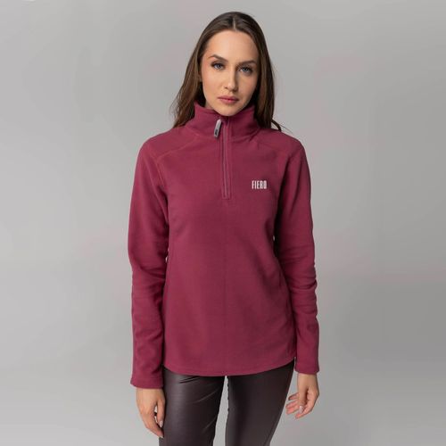 Fleece Térmico Feminino para neve e frio Meio Zíper Nuuk Original