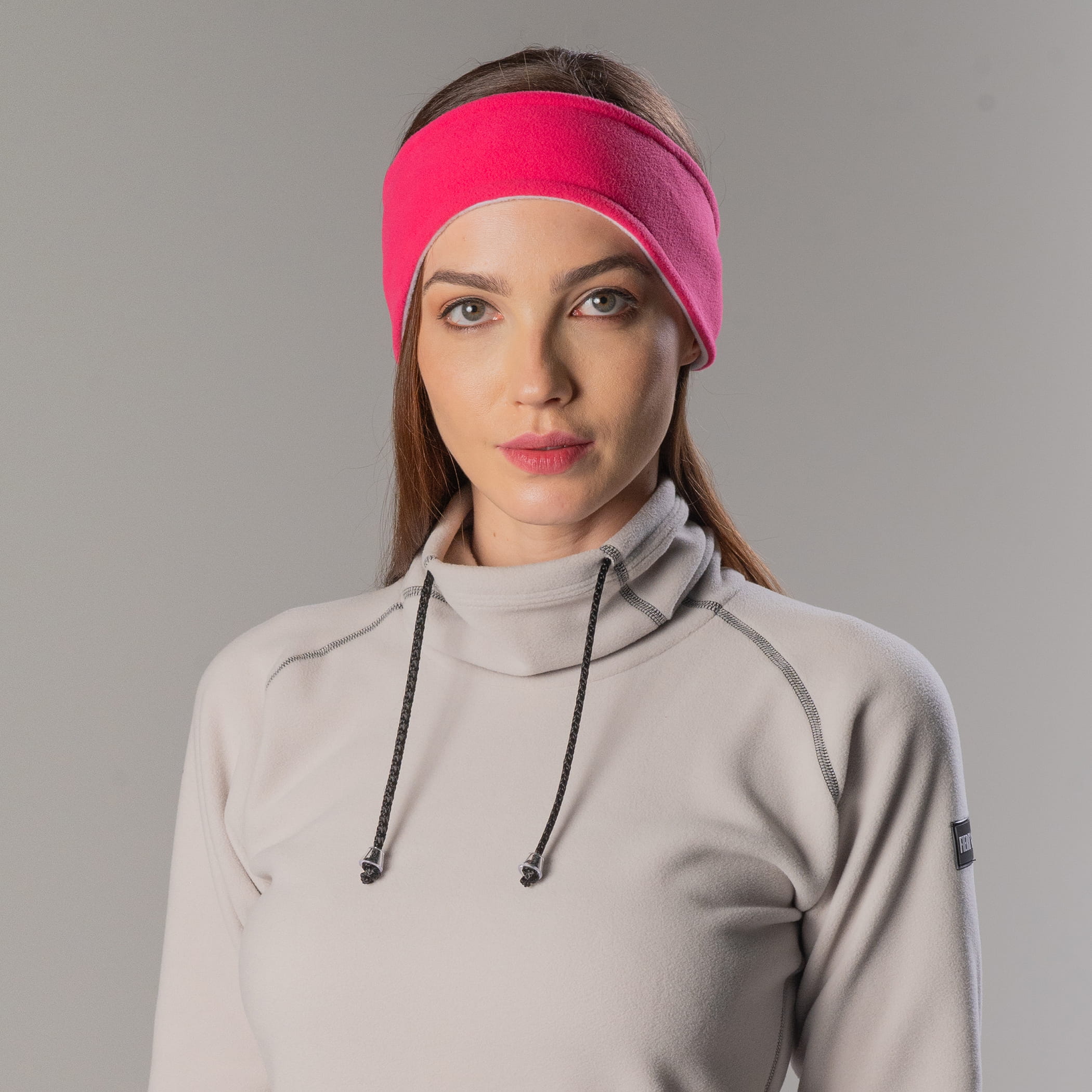 Protetor de Orelha em fleece Headband dupla face para o frio inverno e neve