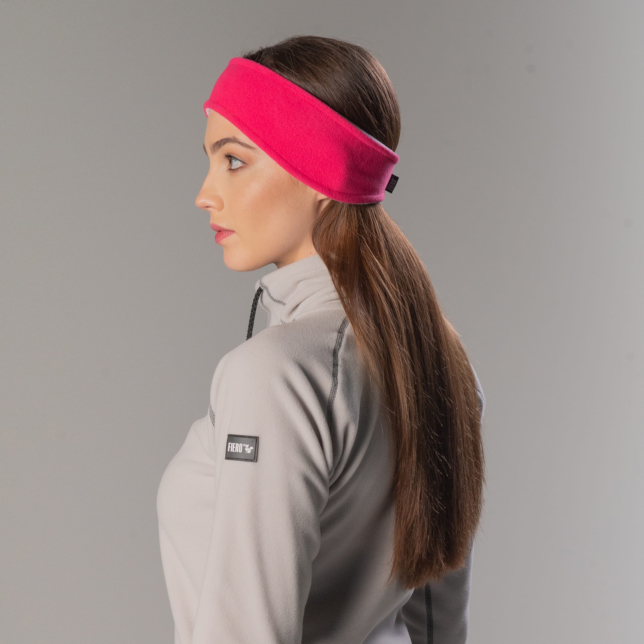 Protetor de Orelha em fleece Headband dupla face para o frio inverno e neve