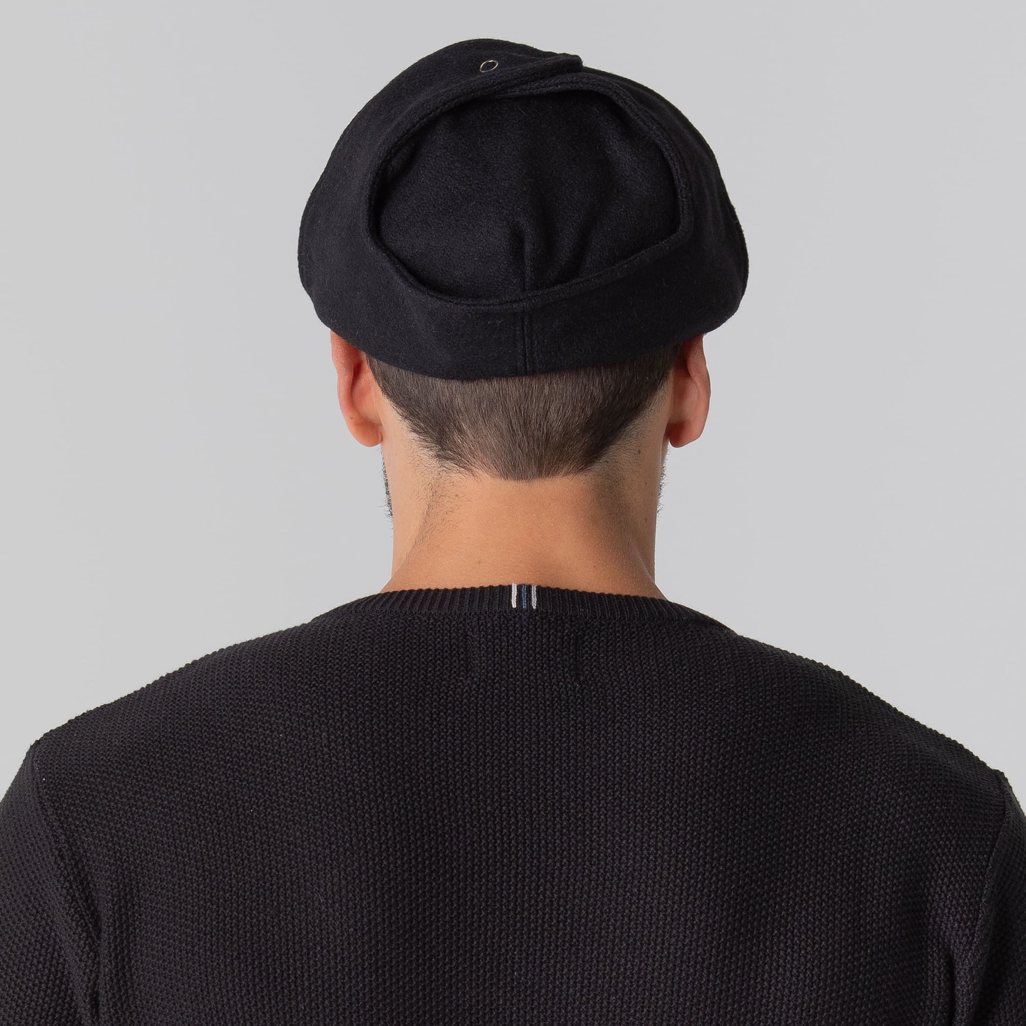 Boina térmica masculina Brighton em lã com protetor de orelha