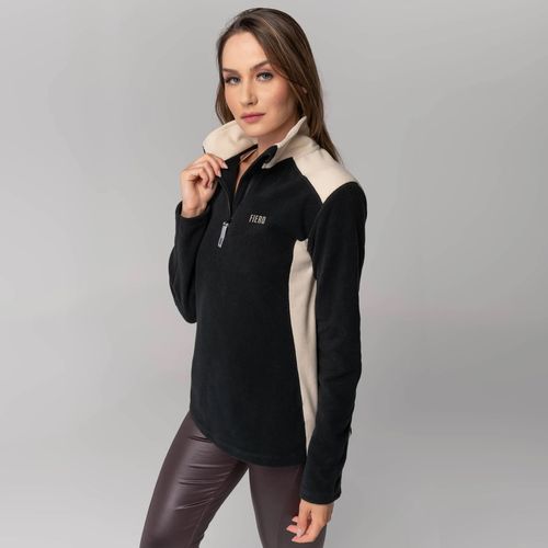 Fleece Térmico Feminino para neve e frio Meio Zíper Nuuk Original