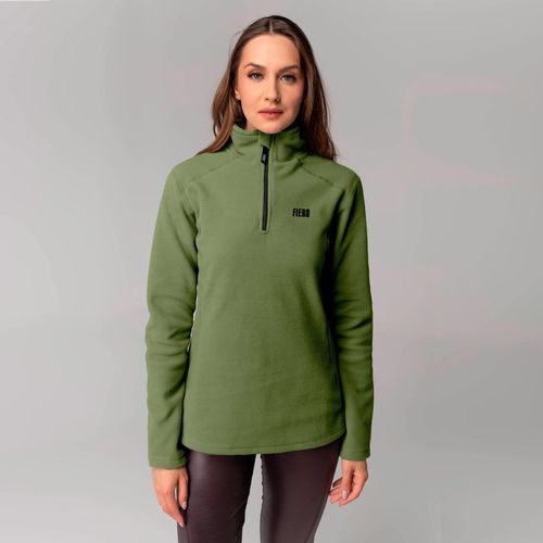 Fleece Térmico Feminino para neve e frio Meio Zíper Nuuk Original