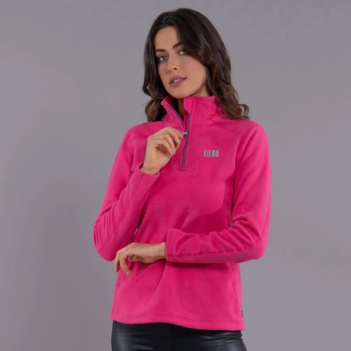 Fleece Térmico Feminino para neve e frio Meio Zíper Nuuk Original