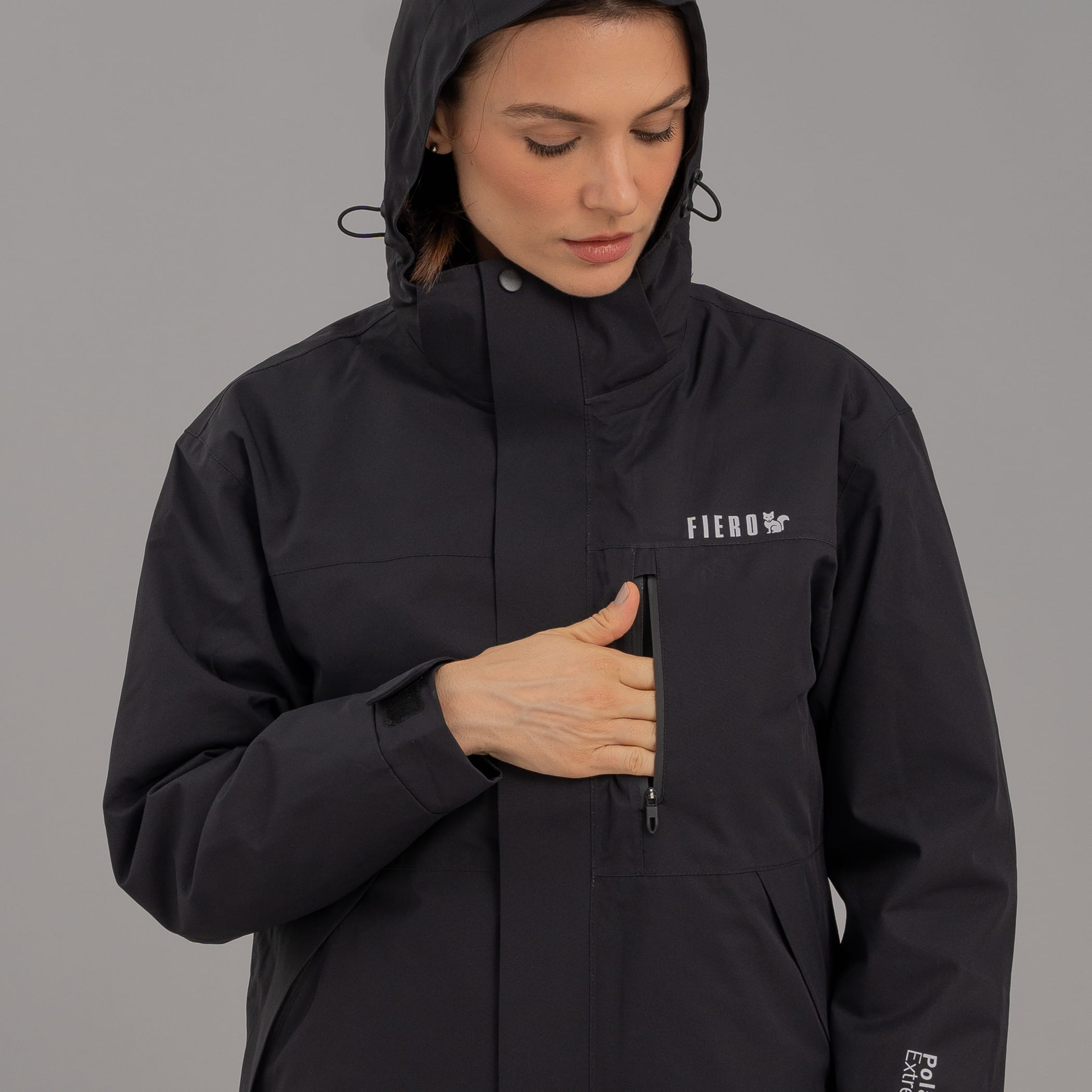 Casaco feminino 5 em 1 Polar Extreme impermeável para neve