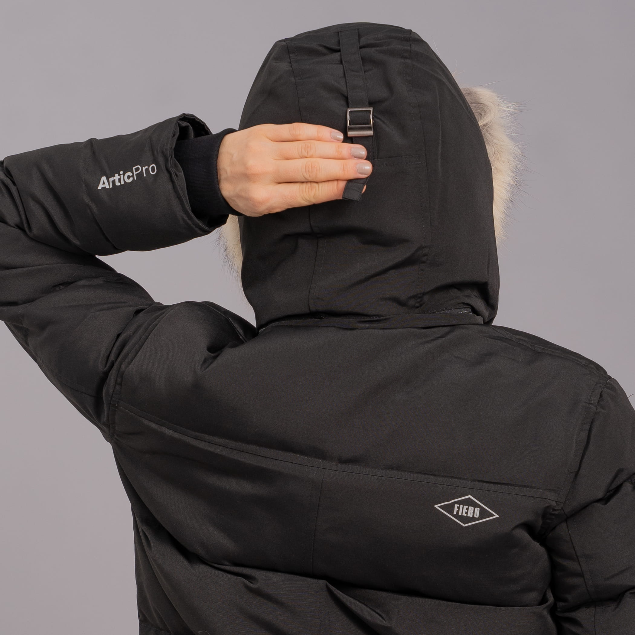 Casaco feminino Artic Pro puffer para o frio extremo e neve