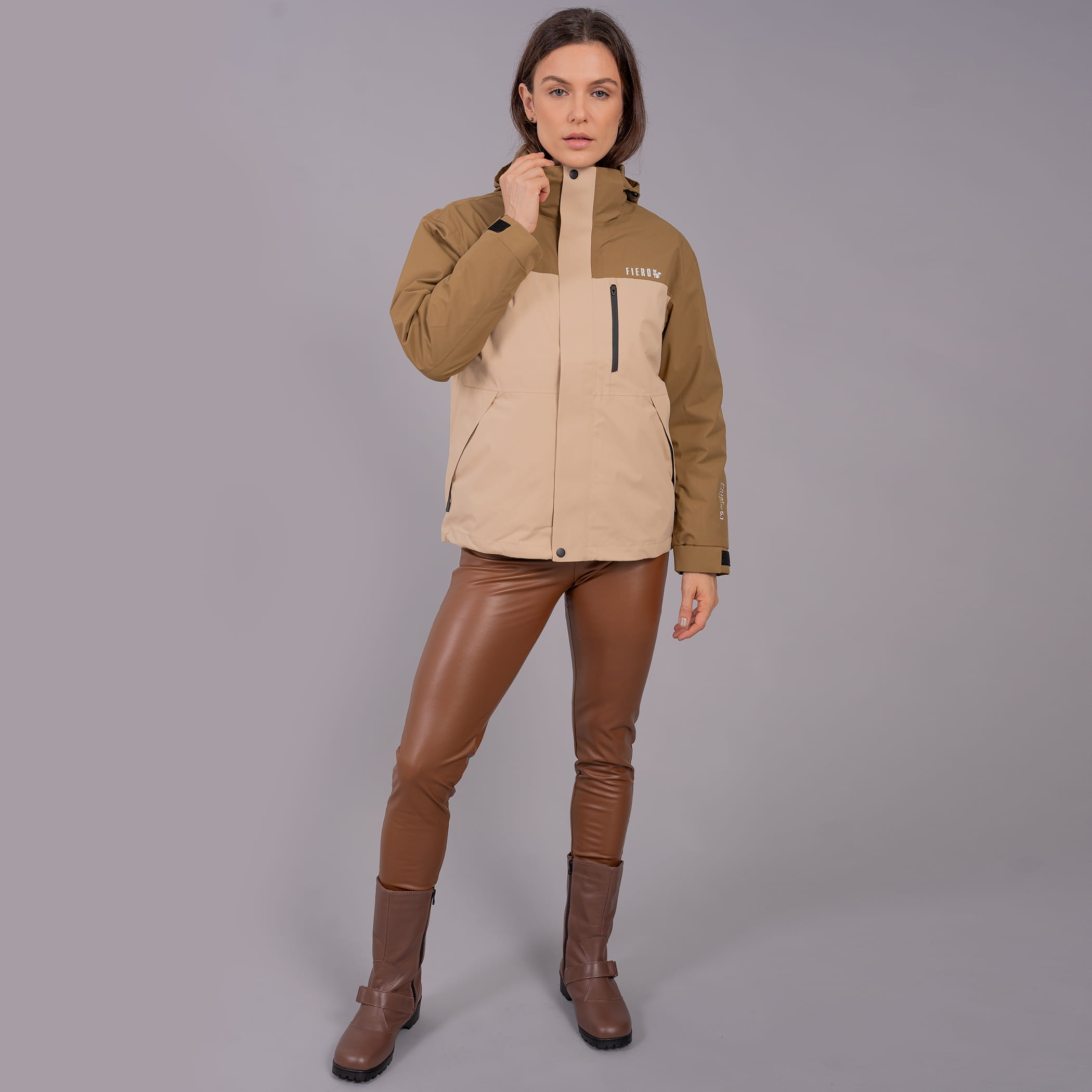 Casaco feminino 5 em 1 Polar Extreme impermeável para neve