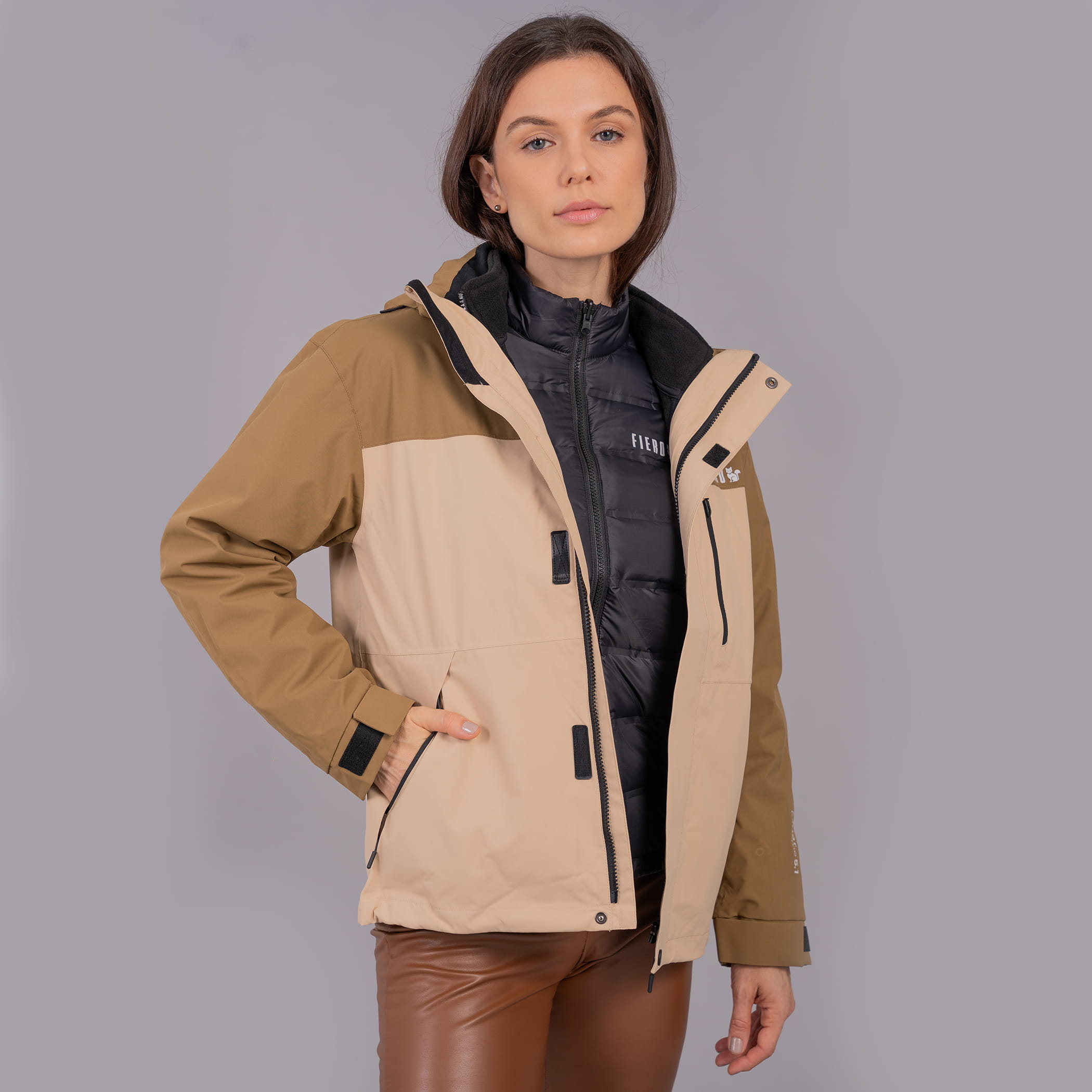 Casaco feminino 5 em 1 Polar Extreme impermeável para neve