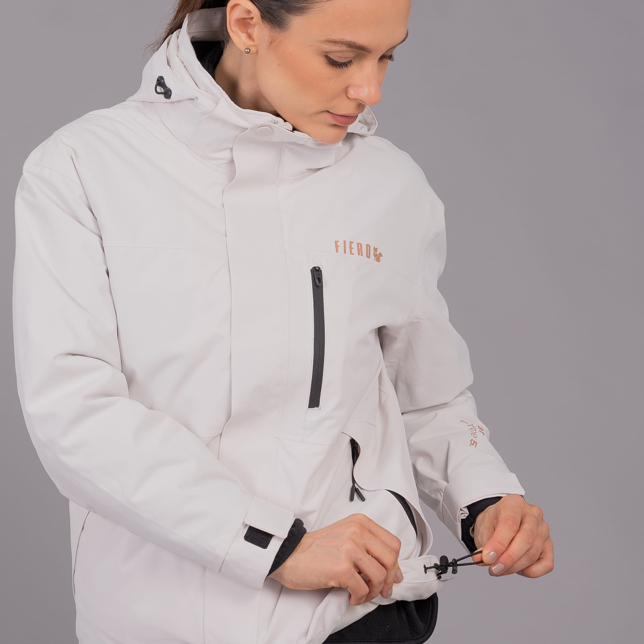 Casaco feminino 5 em 1 Polar Extreme impermeável para neve