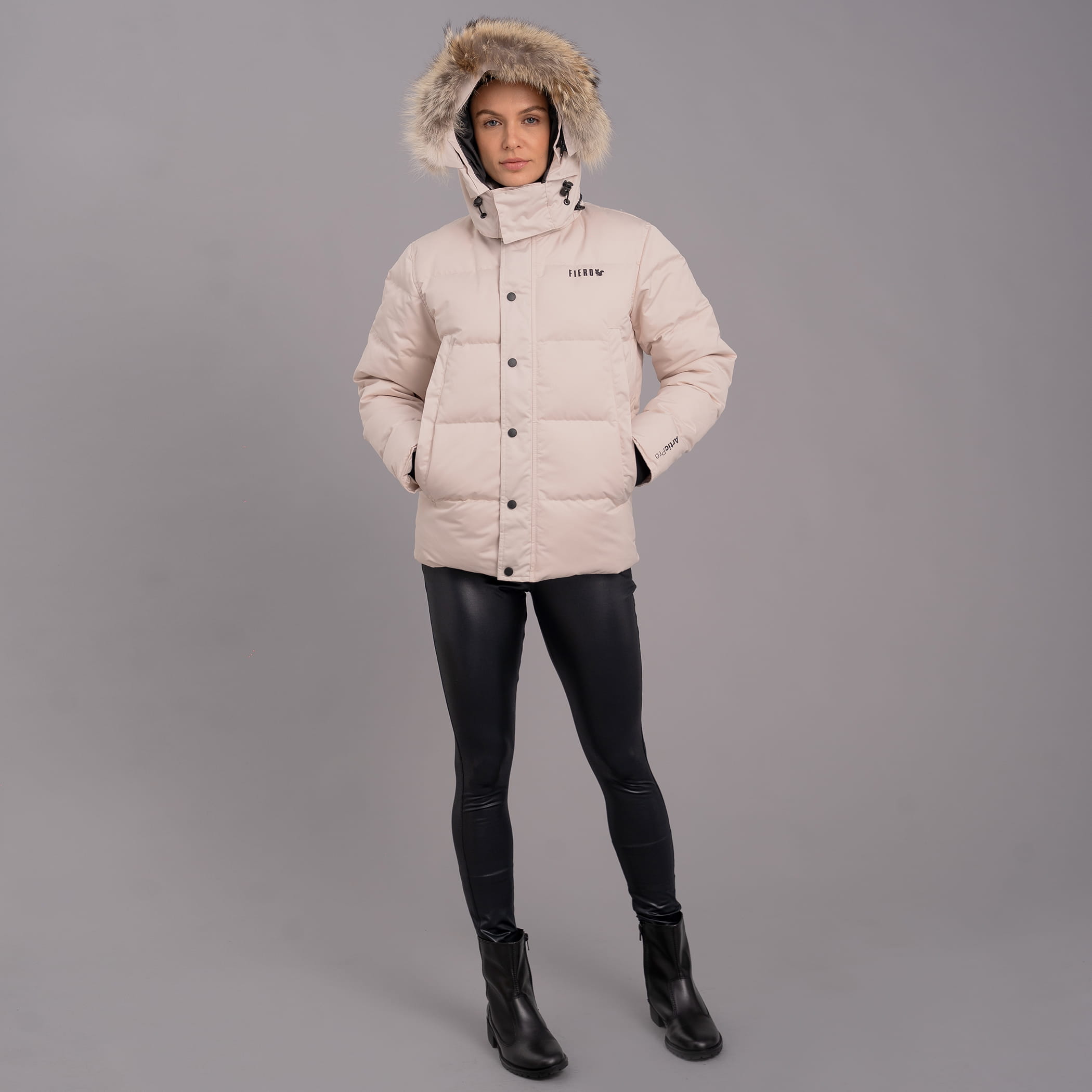 Casaco feminino Artic Pro puffer para o frio extremo e neve