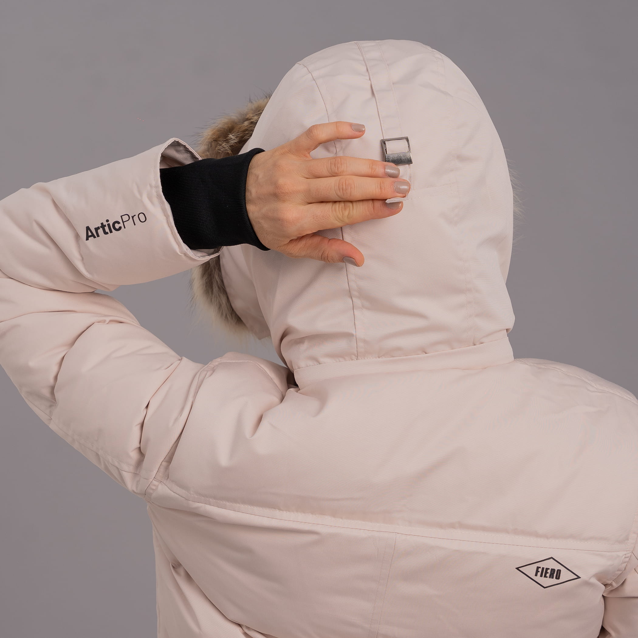 Casaco feminino Artic Pro puffer para o frio extremo e neve