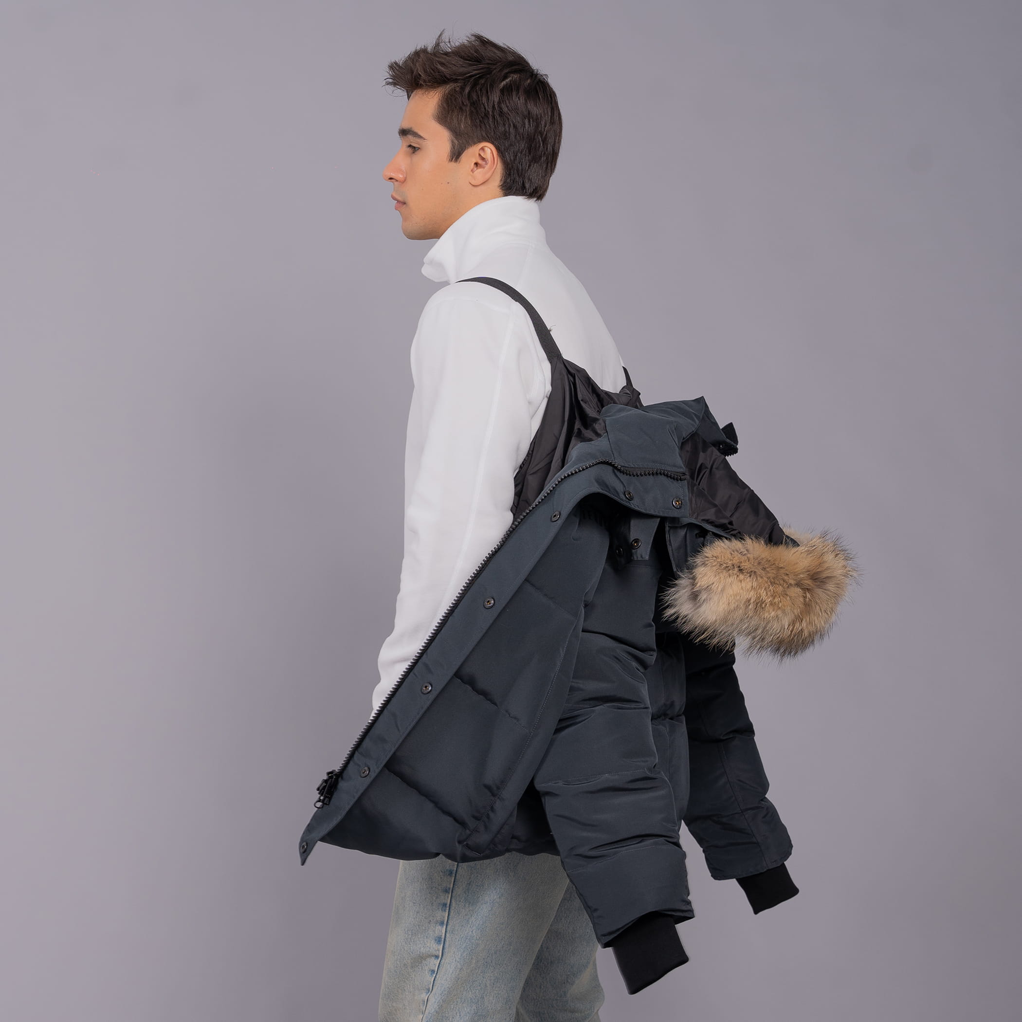 Casaco masculino Artic Pro puffer para o frio extremo e neve