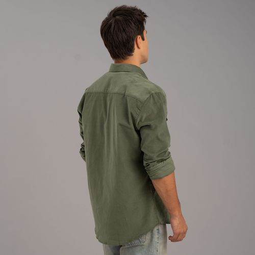 Camisa masculina de veludo Andes
