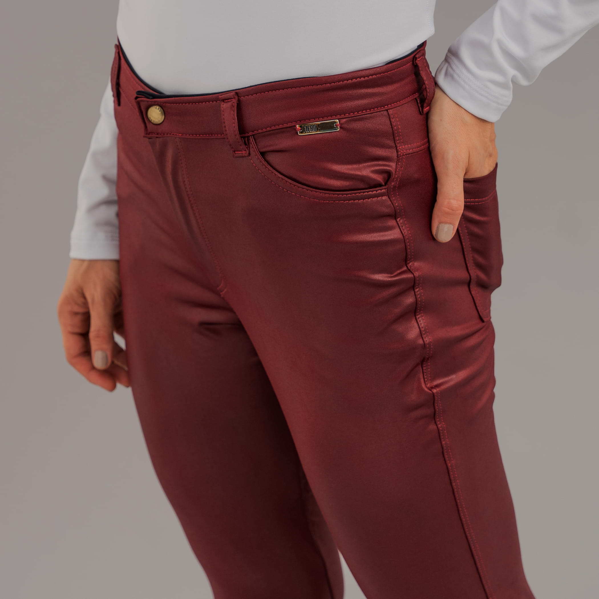 Calça térmica feminina skinny para o frio e inverno Thermo Shine Cirrê
