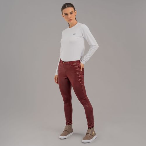 Calça térmica feminina skinny para o frio e inverno Thermo Shine Cirrê