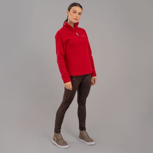 Fleece Térmico Feminino para neve e frio Meio Zíper Nuuk Original