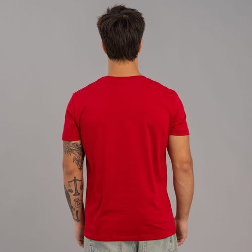 Camiseta Masculina Slim Fit Basic Manga curta