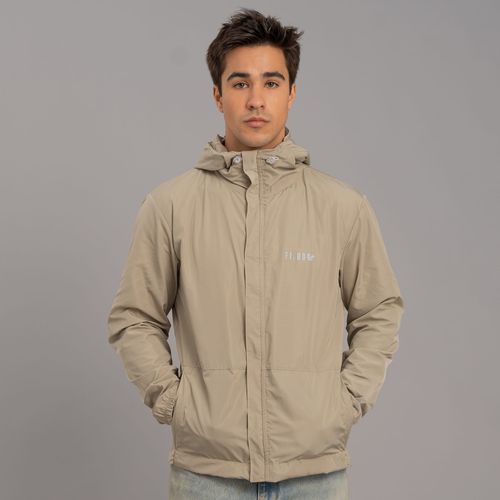 Jaqueta masculina corta vento Wind Block com capuz