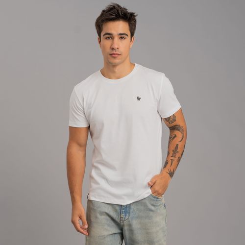 Camiseta Masculina Slim Fit Basic Manga curta