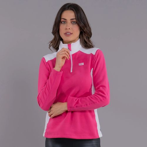 Fleece Térmico Feminino para neve e frio Meio Zíper Nuuk Original