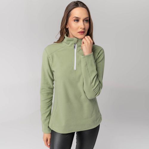 Fleece Térmico Feminino para neve e frio Meio Zíper Nuuk Original