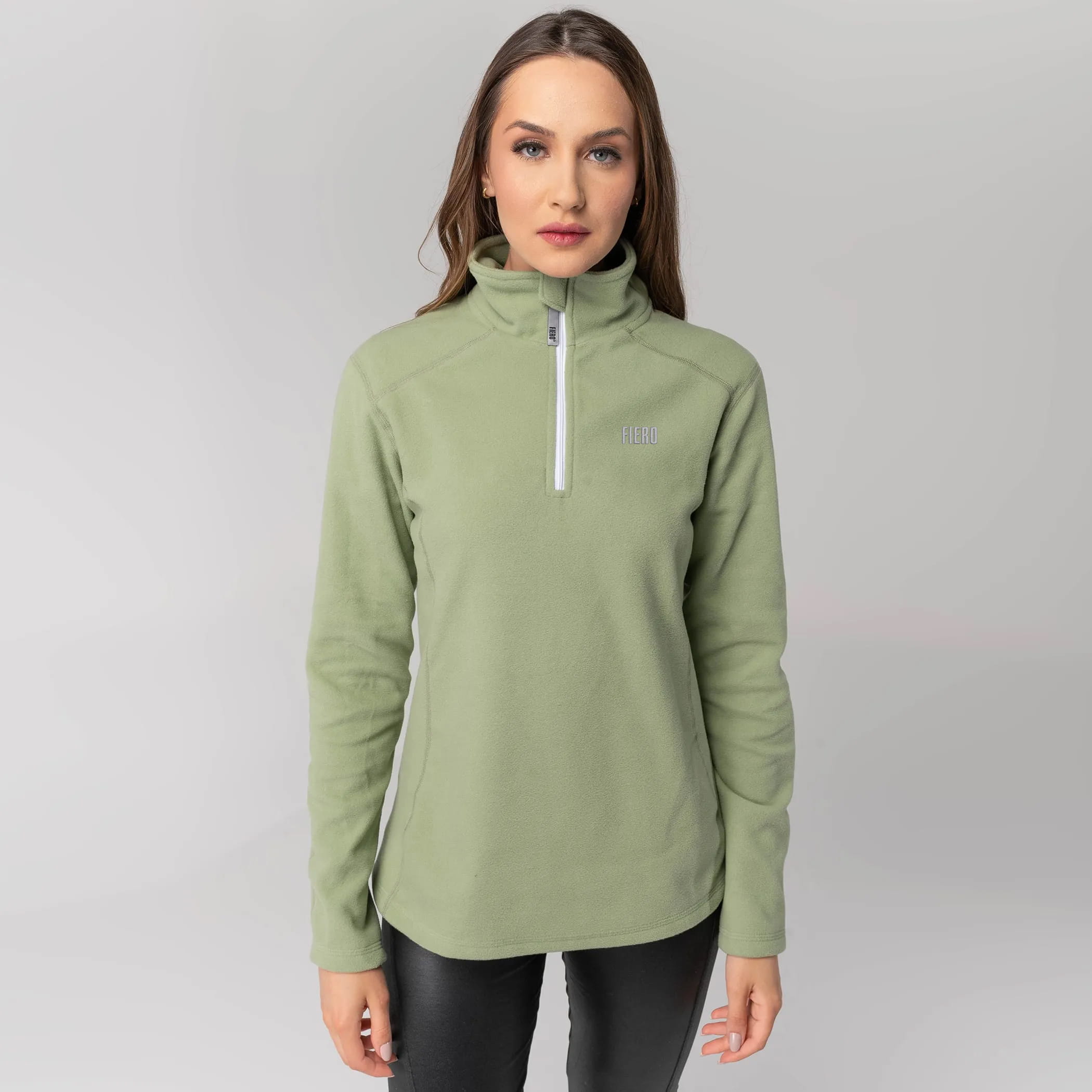 Fleece Térmico Feminino para neve e frio Meio Zíper Nuuk Original