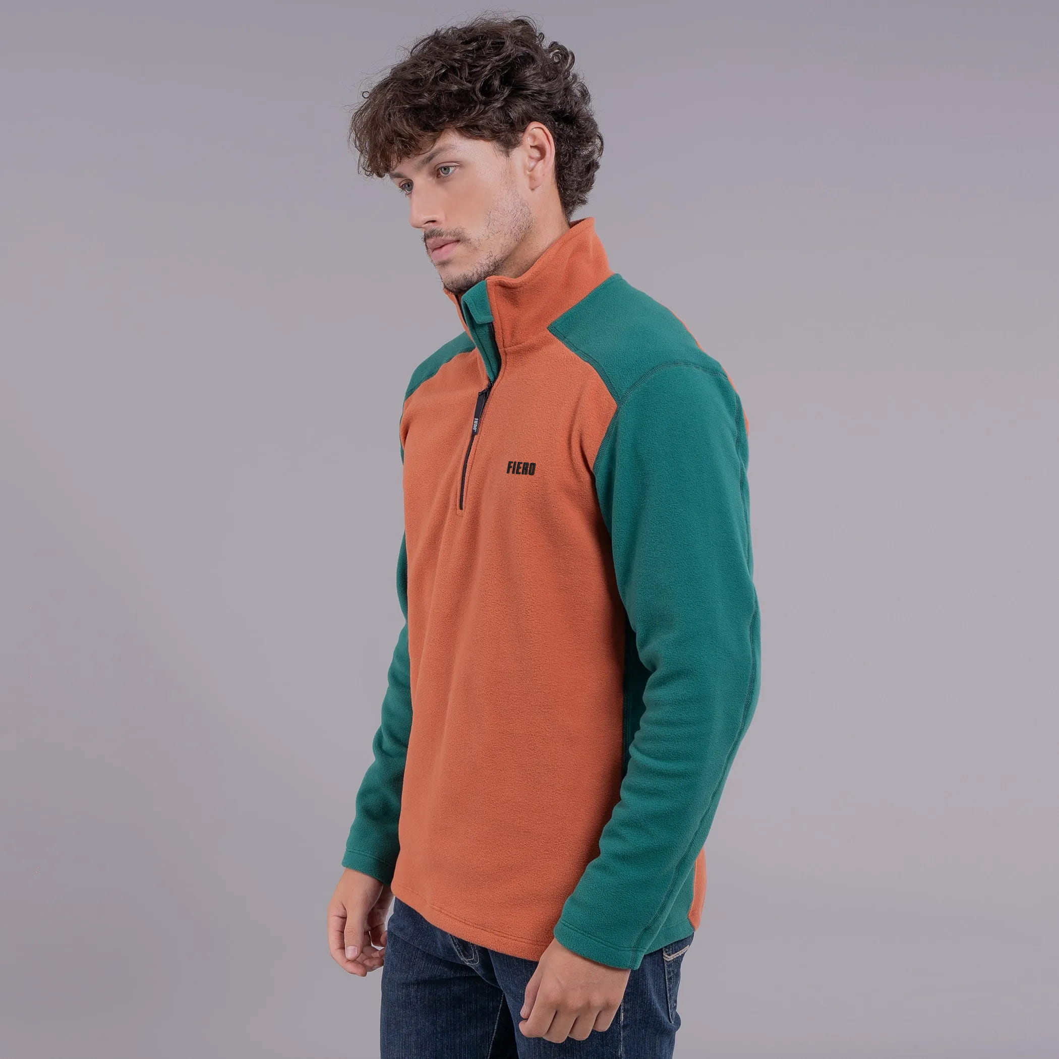 Fleece Térmico Masculino para neve e frio Meio Zíper Nuuk Original