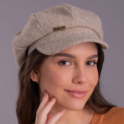 Boina térmica feminina 8 gomos Montaigne em lã