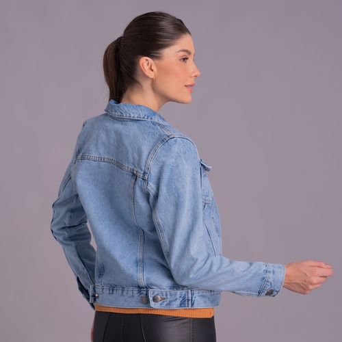 Jaqueta Jeans Feminina Cachi