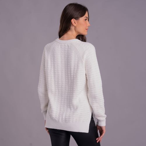 Suéter feminino em tricô oversized peluciado confort Pucará