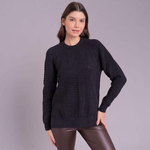 Suéter feminino em tricô oversized peluciado confort Pucará