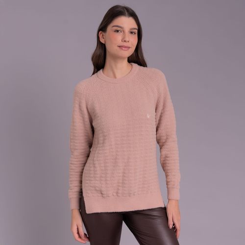 Suéter feminino em tricô oversized peluciado confort Pucará